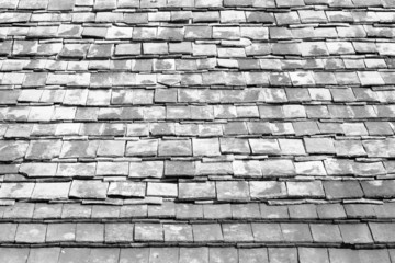 Old brick roof tiles