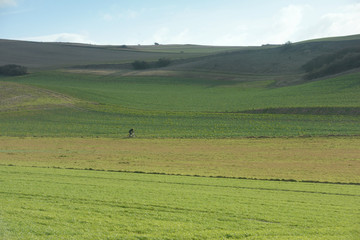 Obraz premium vtt dans la campagne
