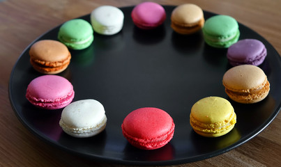 Assortiment de macarons, une spécialité française