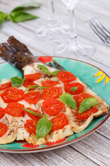 Trout, Tomatoes and Basil
