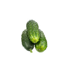 Cucumbers isolated on white background