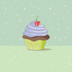 Hand-Drawn Cupcake