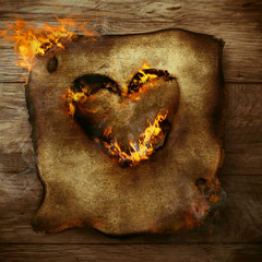 Burning heart