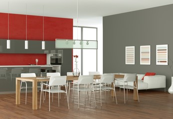 moderne Küche Interieur Design