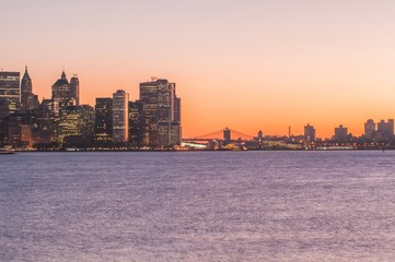 Obraz premium New York City Manhattan midtown panorama 