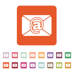 The email icon. Mail symbol.