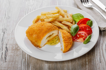Chicken cutlets with butter on Kiev