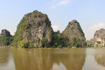 Fototapeta na wymiar Paisaje de la provincia de Hoa Lu. Vietnam