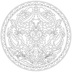 artistic ottoman pattern series fourty eight