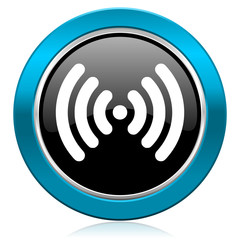 wifi glossy icon wireless network sign