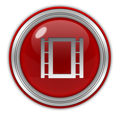 film circular icon on white background