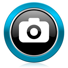 photo camera glossy icon photography sign