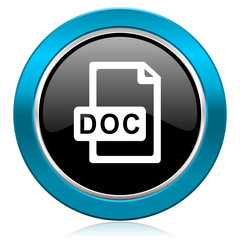 doc file glossy icon