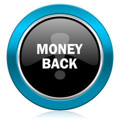money back glossy icon