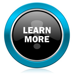 learn more glossy icon