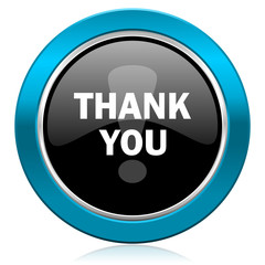 thank you glossy icon