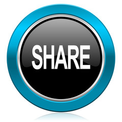 share glossy icon