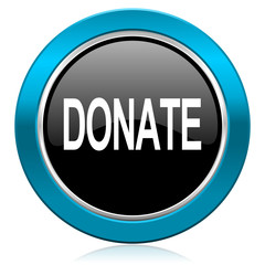 donate glossy icon