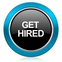 get hired glossy icon