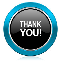 thank you glossy icon