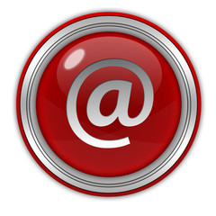 Fototapeta premium Email circular icon on white background