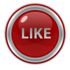 like circular icon on white background