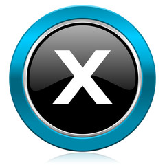 cancel glossy icon