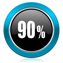 90 percent glossy icon sale sign