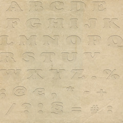 Alphabet XXXL - Stock Image