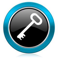 key glossy icon secure symbol