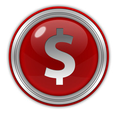 money circular icon on white background