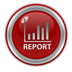 Report circular icon on white background