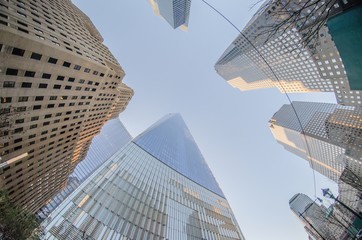 New York City Manhattan   view with skyscrapers