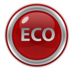 eco circular icon on white background