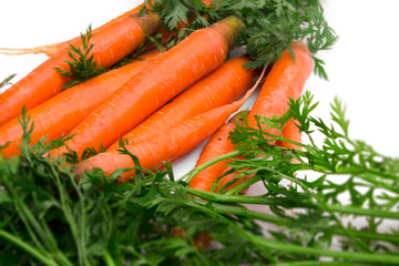 carrots and leaves