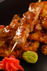 grilled beef skewers