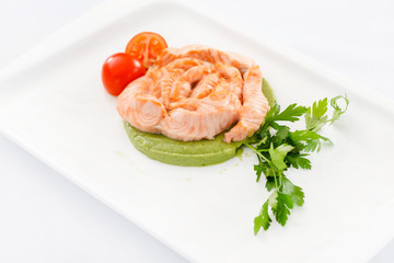 roasted salmon