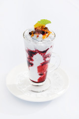 dessert with berries