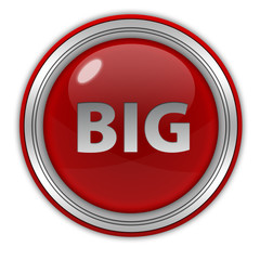 Big circular icon on white background