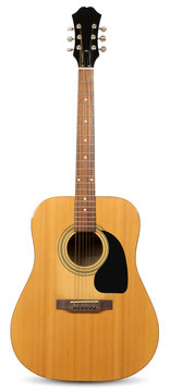 guitar isolated on a white