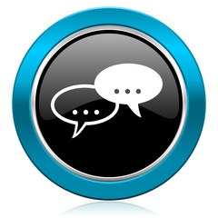 forum glossy icon chat symbol bubble sign