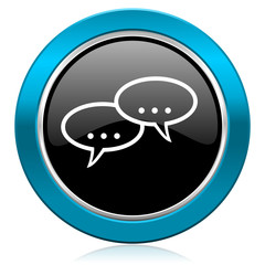 forum glossy icon chat symbol bubble sign