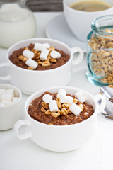 Chocolate banana oatmeal