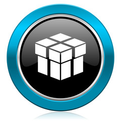 box glossy icon