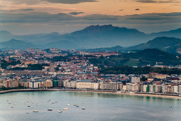 Aerial view of San Sebastian