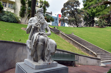 Fototapeta premium Moses statue in Auckland New Zealand