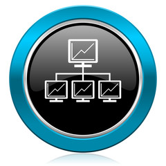 network glossy icon lan sign