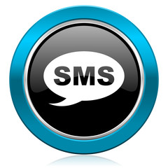 sms glossy icon message sign