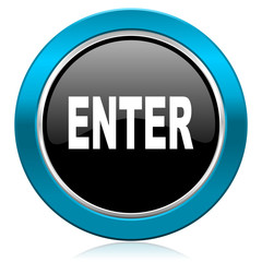 enter glossy icon