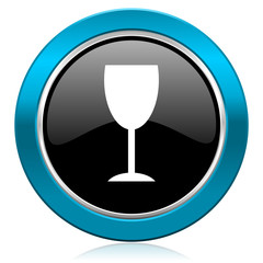 alcohol  glossy icon glass sign